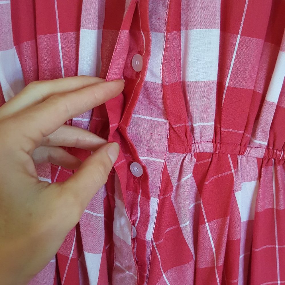 Vintage plaid dress - Picture 5 of 6